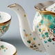 Fortnum & Mason чайний сервіз Cloverleaf на дві персони із кістяної порцеляни з позолотою в стилі короля Едуарда VII – блакитний - зображення 4