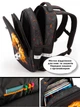 Ортопедический рюкзак школьный 6 в 1 для мальчика School Standard 38х30х18 см с Мячем для первокласника (SET 170-77) - изображение 6