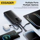 Повербанк Essager 22.5W (10000mAh) - Швидка зарядка з вбудованими кабелями Type-C/Lightning та LED-дисплеєм - зображення 3