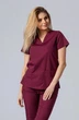 Женская медицинская рубашка STUGA MEDICAL бордовая (7700301) L - изображение 1