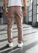 Брюки классические из коттона MonsterBrand прямые XXL (54) коричневый - изображение 2