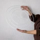 Каркас плоский для абажура макраме потрійний 50+40+30см цоколь Е27 білий (00171) - зображення 3
