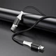 Кабель BOROFONE BX79 USB to Type-C 3A, 1m, silicone, silicone connectors, Black - изображение 4