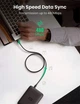 Кабель UGREEN USB 2.0 A Male to Mini 5 Pin Male Cable 3m (Black) - изображение 6