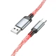 Кабель HOCO U112 Shine charging data cable for Type-C Gray - изображение 3