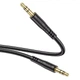 Аудіокабель HOCO UPA24 3.5mm male to 3.5mm male, nylon braid, 1m, Black - зображення 4