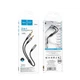 Аудіокабель HOCO UPA21 3.5mm male to 2 female, nylon braid, 0.25m, Metal Gray - изображение 2