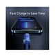 Кабель Baseus Crystal Shine Series Fast Charging Data Cable USB to iP 2.4A 1.2m Blue - зображення 4