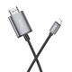 Перехідник HOCO UA27 HD on-screen cable iP to HDTV Metal Gray - изображение 3