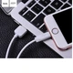 Кабель HOCO X1 USB to iP 2.4A, 2m, PVC, PVC connectors, White - зображення 3
