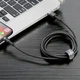 Кабель Baseus Cafule Cable USB For Lightning 2.4A 0.5m Gray+Black - изображение 7