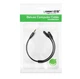Аудіокабель UGREEN AV141 3.5mm male to 2 3.5mm female, 0,2m Black - изображение 2