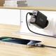 Кабель ACEFAST C15-04 USB-A to USB-C zinc alloy digital display braided charging data cable Black - изображение 6