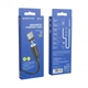 Кабель BOROFONE BX41 USB to Type-C 2.4A, 1m, PVC, PVC connectors, magnetic, Black - зображення 2