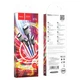 Кабель HOCO X76 USB to iP+Type-C+Type-C+Micro 2A, 1m, nylon, aluminum connectors Black+Red+Blue - изображение 2