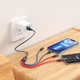 Кабель HOCO X76 USB to iP+Type-C+Type-C+Micro 2A, 1m, nylon, aluminum connectors Black+Red+Blue - изображение 5