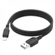 Кабель HOCO X90 Cool silicone charging data cable for iP Black - изображение 5