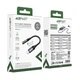 Аудіокабель ACEFAST J12 Type-C to 3.5mm female, nylon braid, 0,15m, Black - изображение 2