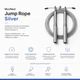 Скоростная скакалка MuvNext Jump Rope Silver Металлический трос Алюминиевые ручки - изображение 3
