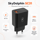 Мережевий зарядний пристрій SkyDolphin SC31 QC3.0 17W USB-A 3.5A Black (SDMZP-000184) - зображення 2