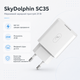 Мережевий зарядний пристрій SkyDolphin SC35 QC3.0 25W USB-A 5A White (SDMZP-000115) - зображення 2