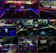 Подсветка салона авто Ambient light Rgb 18в1 набор диодных подсветок Bluetooth 12V - изображение 5