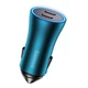 Автомобільний зарядний пристрій Baseus Golden Contactor Pro Dual Fast Charger Car Charger C+C 40W Blue - изображение 6