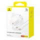 Мережевий зарядний пристрій з кабелем Baseus GaN5 Fast Charger(mini) 1C 30W EU Moon White(With: Fast Charging Data Cable Type-C) - изображение 2