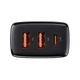 Мережевий зарядний пристрій Baseus Compact Quick Charger 2U+C 30W EU Black - изображение 4