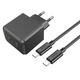 Мережевий зарядний пристрій з кабелем HOCO CS13A Ocean single port PD20W charger set(Type-C to Type-C) Black - изображение 3