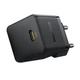 Мережевий зарядний пристрій з кабелем Baseus Palm Fast Charger 1C 20W EU Cosmic Black set USB-C to iP 20W 1m - зображення 5