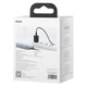 Мережевий зарядний пристрій з кабелем Baseus Super Si Quick Charger 1C 25W EU Sets Black（With Mini White Cable C to C 3A 1m Black） - зображення 7