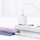 Мережевий зарядний пристрій з кабелем Baseus Super Si 1C 20W With Simple Wisdom Data Cable Type-C/iP 1m White - зображення 4