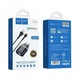 Мережевий зарядний пристрій з кабелем HOCO C12Q Smart QC3.0 charger set(Micro) 18W Black - изображение 2