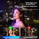 Портативный светодиодный RGB-светильник Shuotu, полноцветный заполняющий свет с регулируемой цветовой температурой, профессиональное освещение для видеосъемки и фотосъемки, мягкий свет для ночной съемки на открытом воздухе и прямых трансляций. - изображение 9