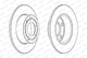 Гальмівний диск FERODO DDF929 Seat Ibiza, Toledo, Leon, Cordoba; Volkswagen Golf, Polo, Bora; Audi A1, TT, A3, A2; Skoda Roomster, Rapid, Octavia, Fabia 1J0615301, 1J0615601, 1J0615601C - изображение 3