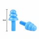 Беруши универсальные для плавания и от шума в пластиковом футляре Earplugs Blue (голубой) - изображение 2