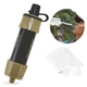 Фільтр портативний для води туристичний похідний Water Filter Straw на 3000 л Оливковий - зображення 4