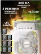 Вентилятор-зволожувач повітря з LED підсвіткою та USB Type-C, портативний настільний кондиціонер - изображение 3