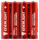 Батарейка ENERLIGHT алкалін MEGA POWER AAA LR03 FOL 4 40/480 - зображення 3