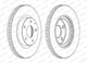 Гальмівні диски FERODO DDF2465C Mazda CX-3, 3 B45G33251A - зображення 2