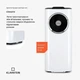 Мобільний кондиціонер Klarstein Kraftwerk Smart 11500 BTU білого кольору (10040189) - зображення 5