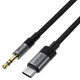 Кабель AUX ACEFAST J11 1м 3.5 мм mini-Jack to Type-C Black - изображение 1