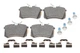 Комплект гальмівних колодок ATE 13046028942 Audi TT, A3, A2; Seat Ibiza, Cordoba, Toledo, Leon; Skoda Roomster, Octavia, Fabia; Volkswagen Golf, Bora, Polo 6C0698451A, 1K0698451J, 1J0698451 - изображение 1