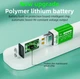 Перезаряживаемая литиева крона 2 шт аккумулятор PUJIMAX ёмкость 4400 mah 9 V + кабель Type C 1500 циклов зарядки - изображение 5