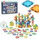 Магнітний конструктор EcoToys трек для кульок LED конструктор кулодром 105 елементів (HC600539) (5905817011667) - зображення 1