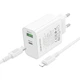 Мережевий зарядний пристрій BOROFONE BA108A Stellar PD30W+QC3.0 charger set (C to iP) (EU) White (6941991125386) - зображення 3