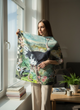 Шовкова хустка з натурального шовку Silk Route 100 х 100 см a-3905 - зображення 2