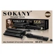 Плойка-вейвер для волос SOKANY SK-670 пять волн для укладки волос, черная - изображение 3