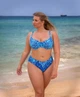 Роздільний купальник з м'якими чашками Bahama 102-609 442702 48D блакитний з люрексом - изображение 1